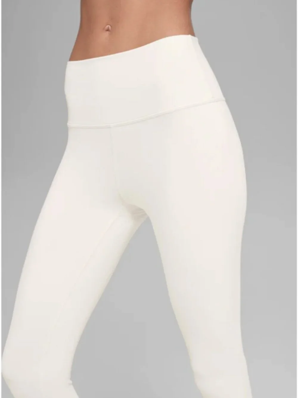 Alo Yoga HIGH-WAIST AIRBRUSH LEGGING - IVORY Size M NWOT
